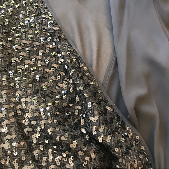 VINTAGE 80’s | Black Sequinned Holiday Party Cocktail Dress EUC Size Medium - Picture 10 of 17